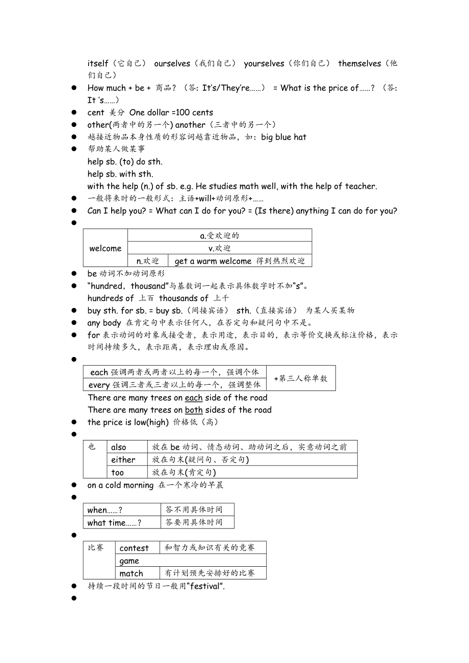 1119编号初中英语最全知识点_第2页