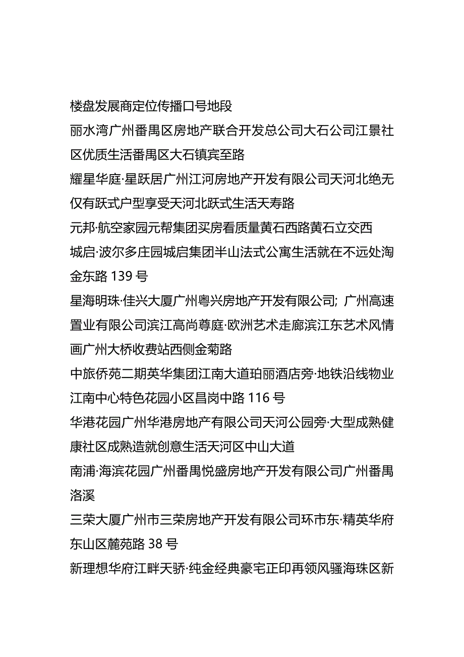 (精编)楼盘发展商定位传播口号地段_第2页