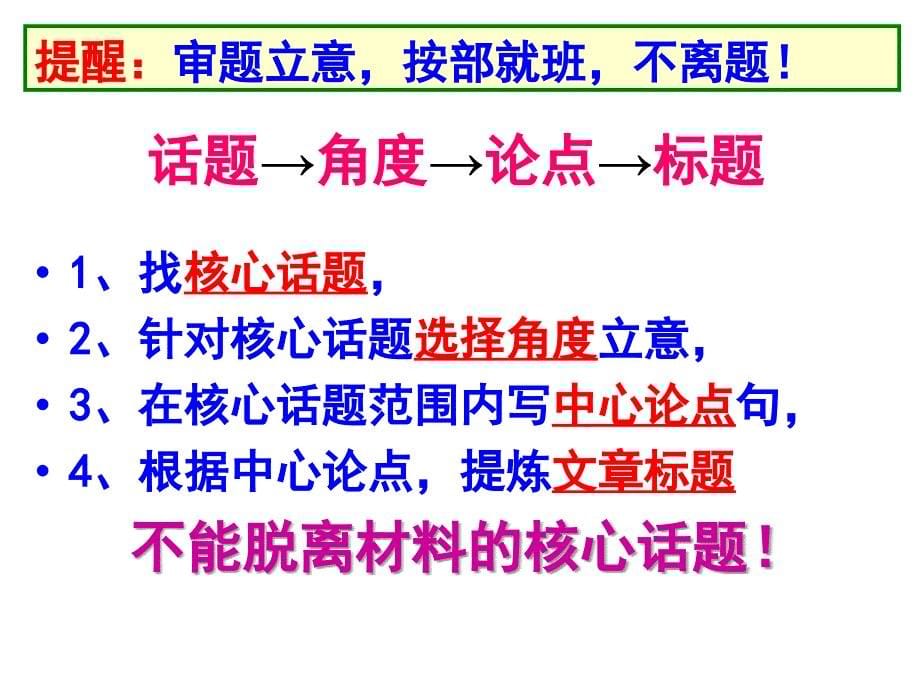 紧扣核心话题立意-高考-审题立意 ppt课件资料教程_第5页