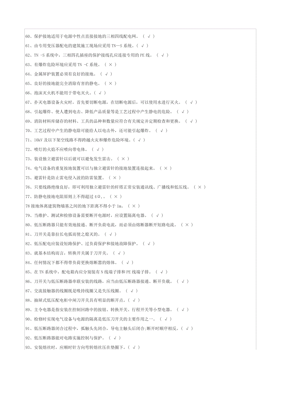 2017低压电工考试模拟试题_第3页