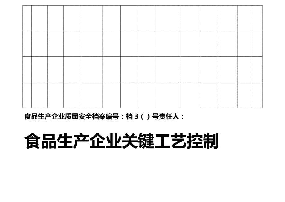 (精编)食品企业质量安全管理档案表_第5页