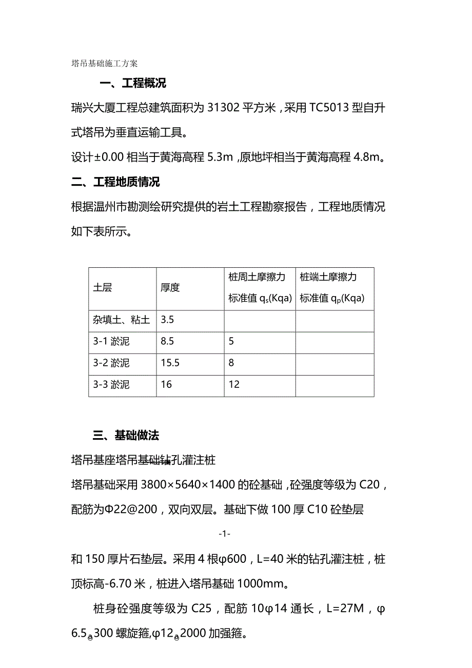 (精编)塔吊基础施工方案_第2页