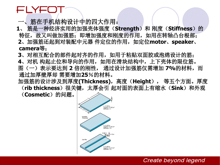 手机结构设计-筋在手机结构中的应用课件_第3页