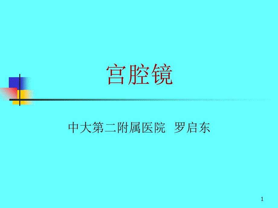 宫腔镜的仪器及噐械-文档资料_第1页