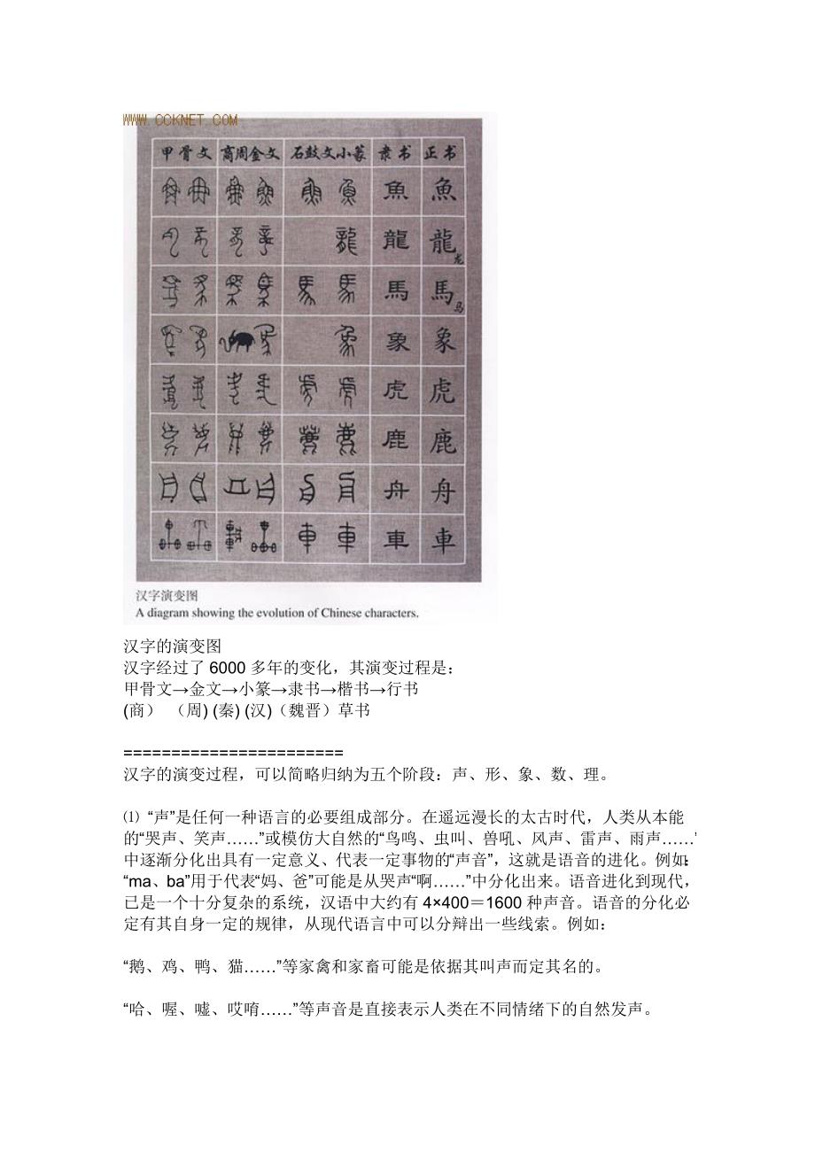 4481编号中国汉字的演变历史_第1页