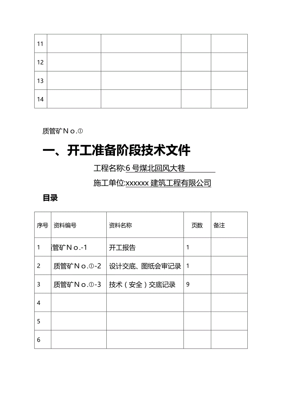 (精编)南辅运大巷井巷工程质量保证资料表式及评级要求_第3页