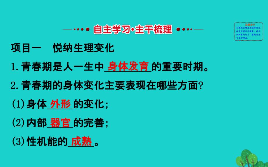 2019版七年级道德与法治下册第一单元青春时光第一课青春的邀约第1框悄悄变化的我习题课件新人教版2020030415.ppt_第3页