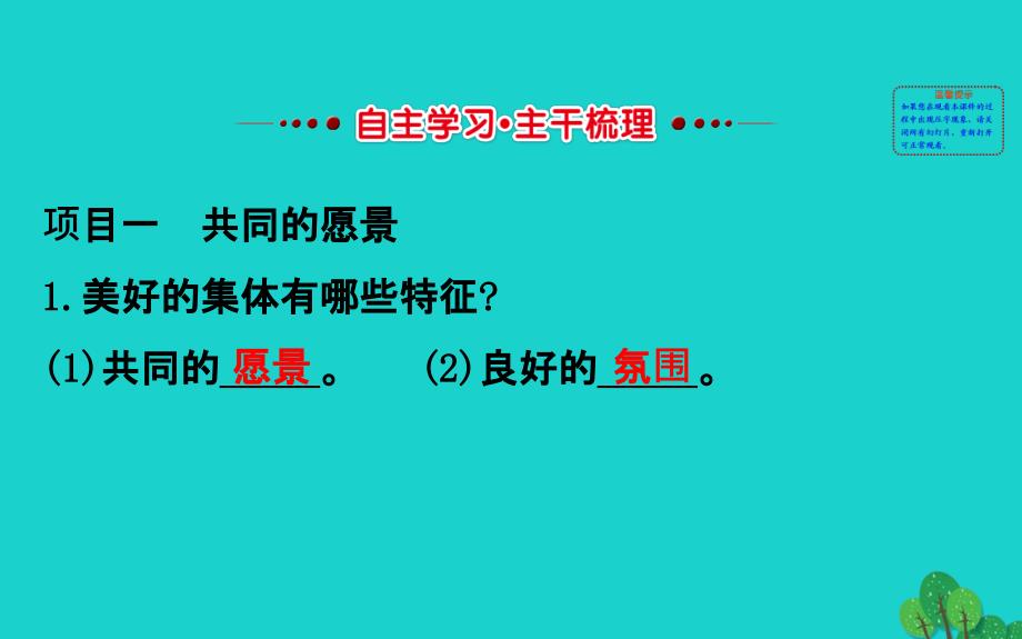 2019版七年级道德与法治下册第三单元在集体中成长第八课美好集体有我在第1框憧憬美好集体习题课件新人教版 (2).ppt_第3页