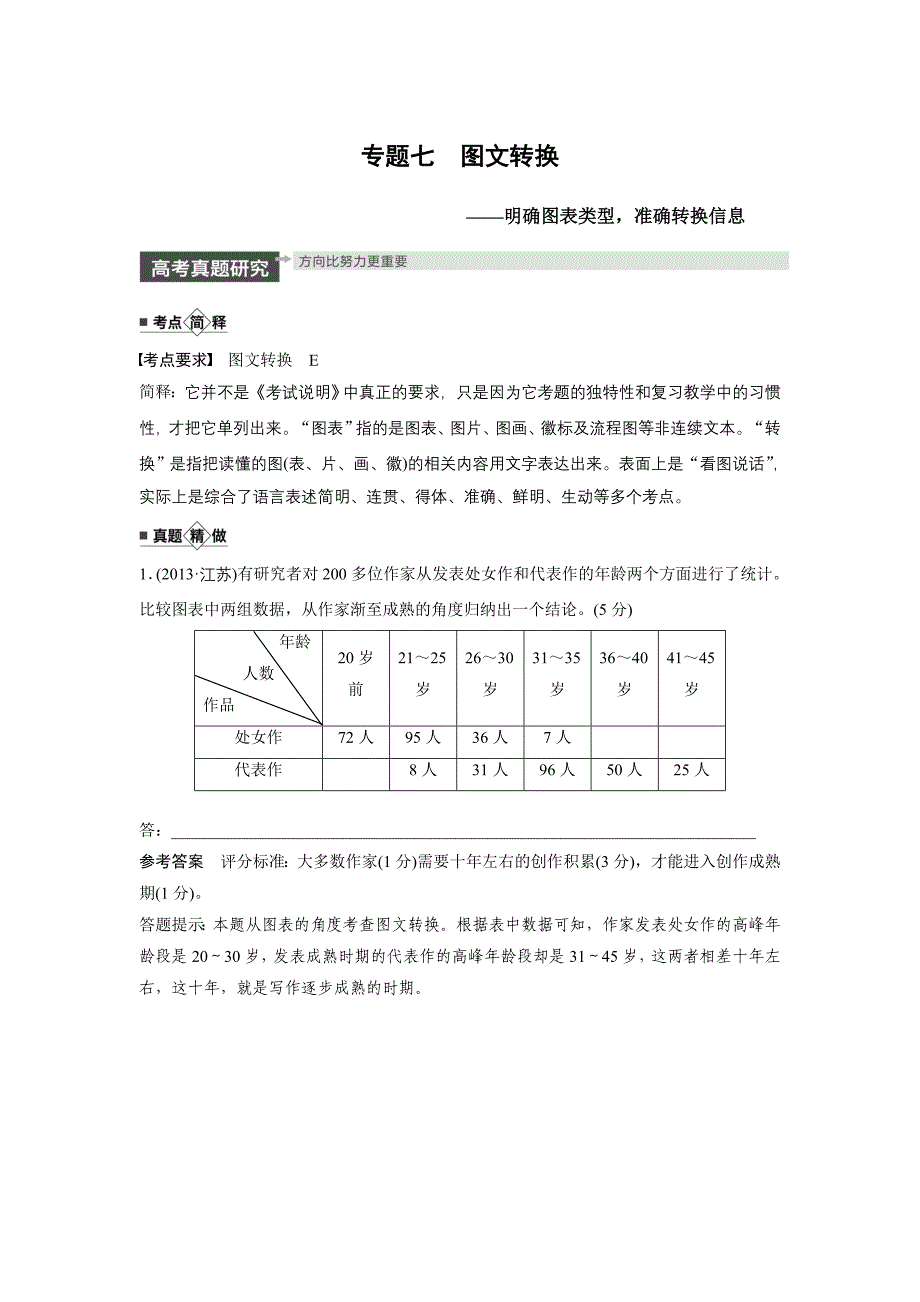 高考语文大一轮江苏专用讲义第一章语言文字运用专题七Word含解析_第1页