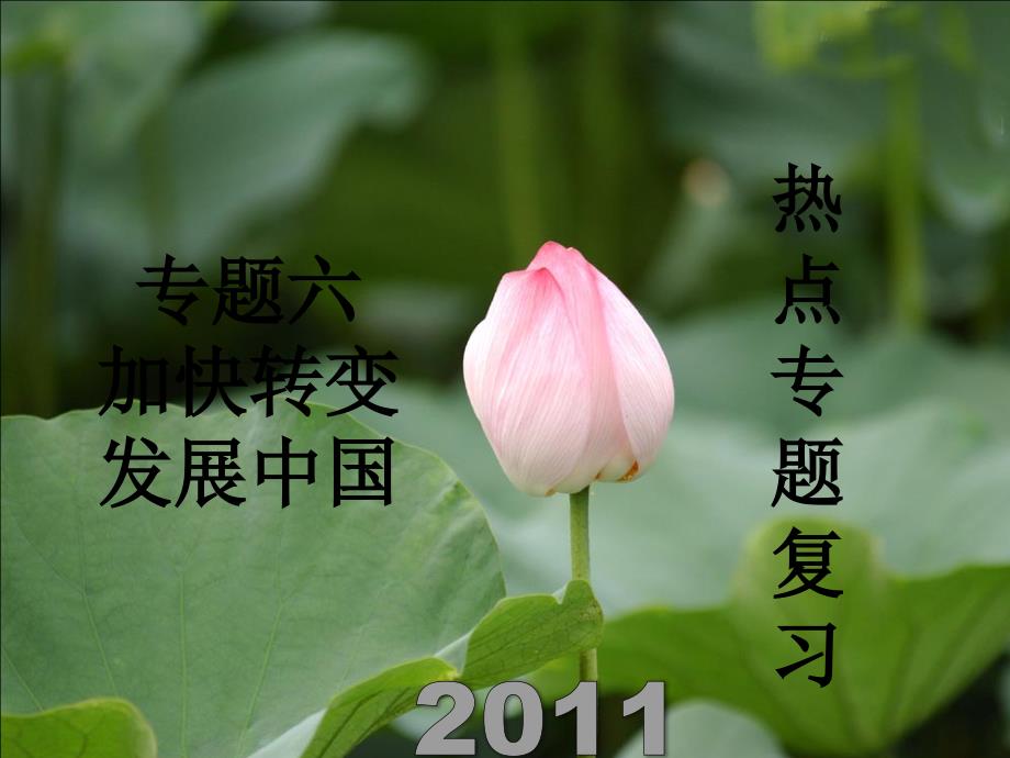 2011中考热点系列 专题六 加快转变 发展中国.ppt_第1页