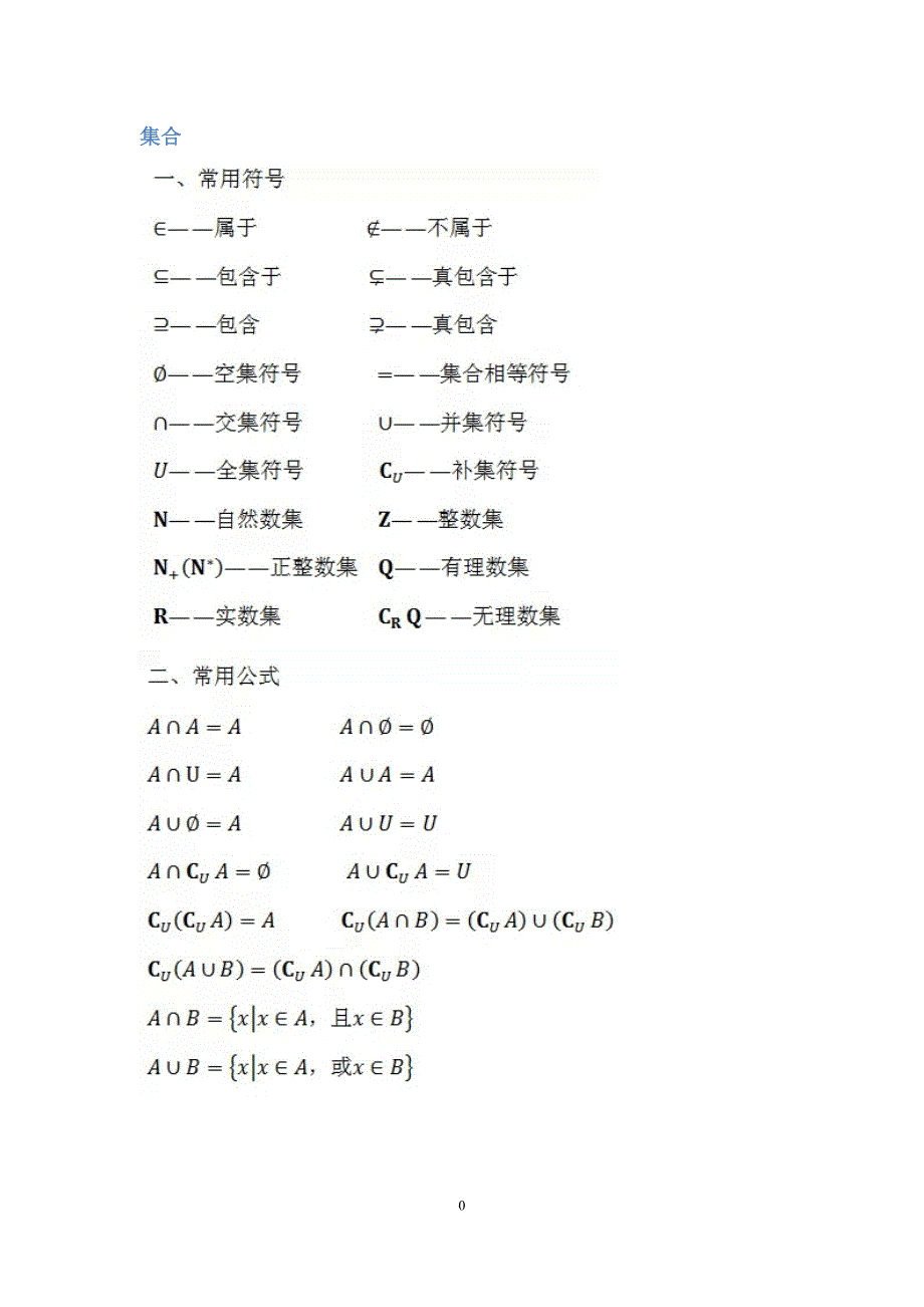 高中数学所有公式大总结Microsoft Word 文档 (1) 2.doc_第1页