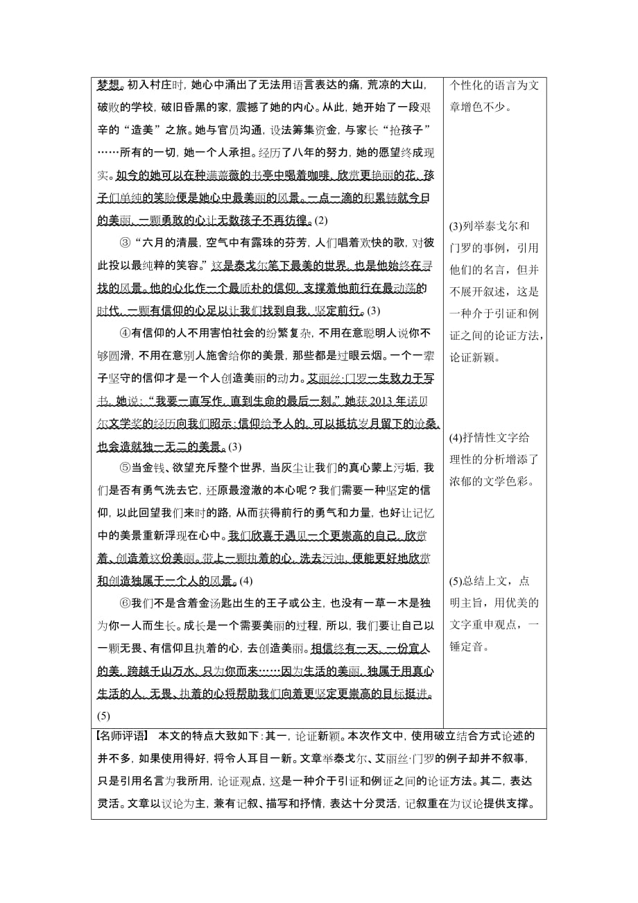 语文高中语文必修五文档第四单元单元写作导学案Word含答案_第2页