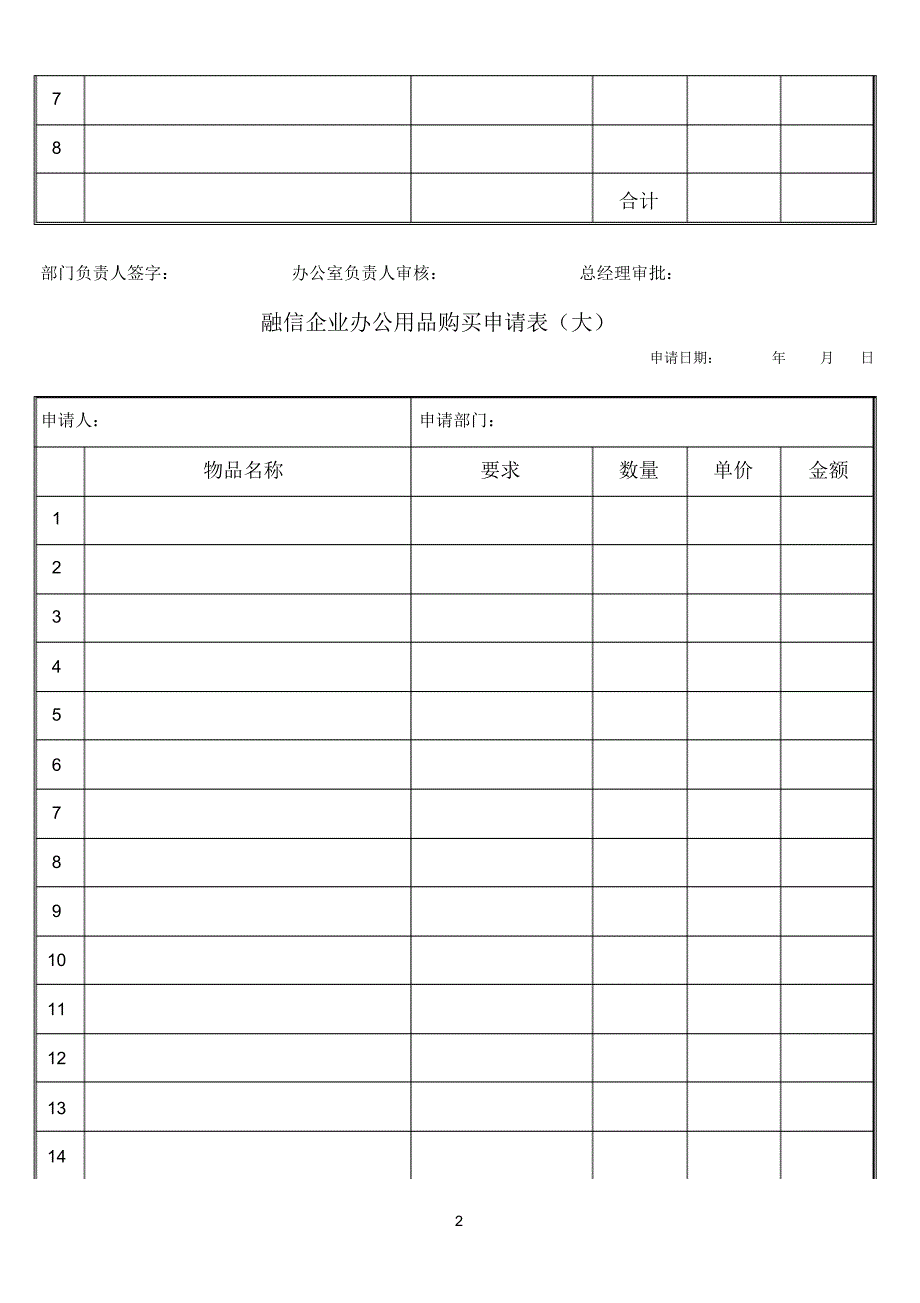 公司表格模板大全[文]_第2页