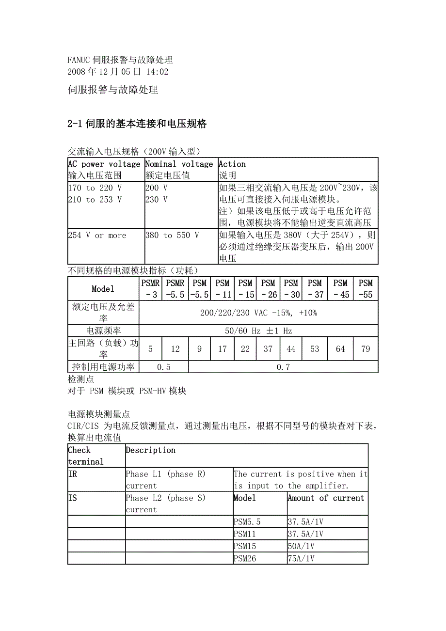 FANUC伺服报警[1].doc_第1页