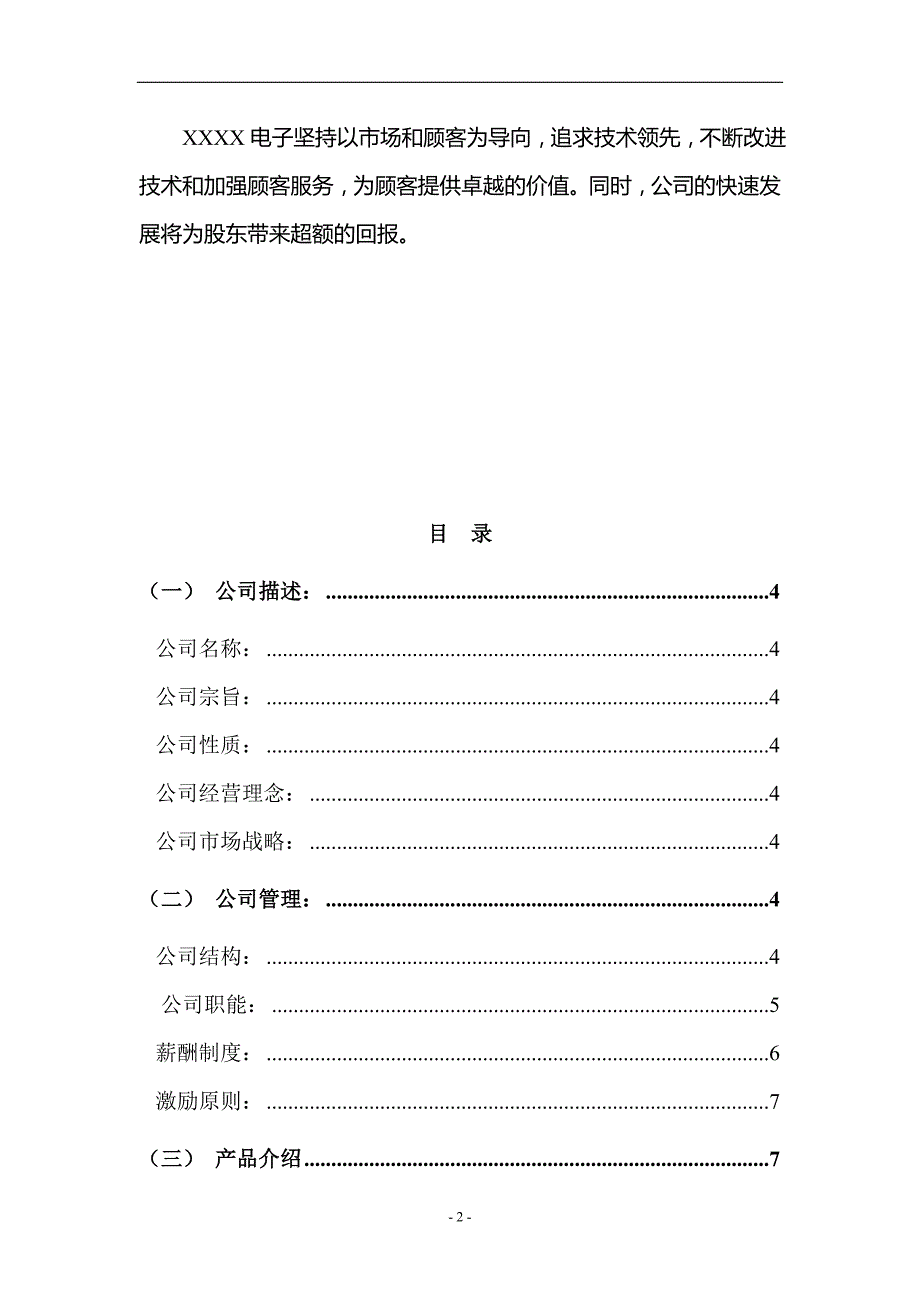 某电子有限公司商业计划书_第2页