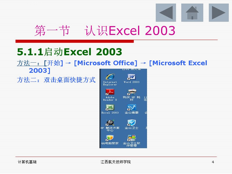 第五章用Excel2003进行电子表格制作-第一节课件_第4页