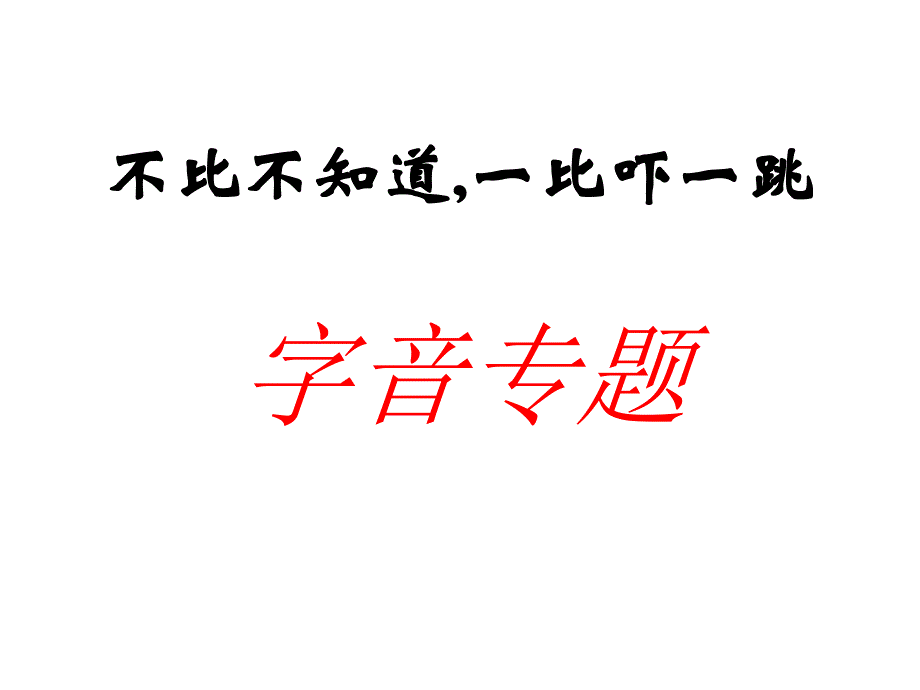 2010中考语文专项--字音专题复习课件_第1页