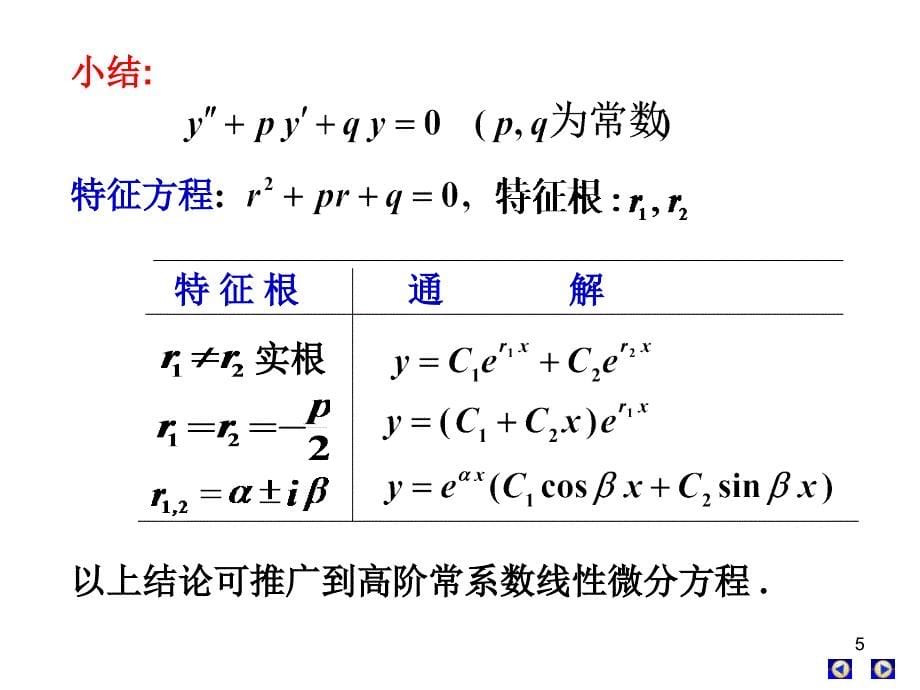 第八节常系数线性齐次微分方程课件_第5页