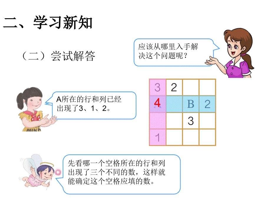 （课堂教学资料）人教版小学数学二年级下册同步课件-9数学广角-推理-数独_第5页