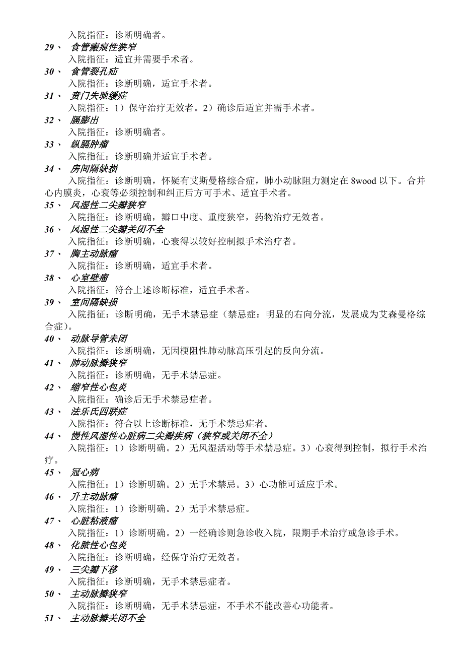 关于外科疾病医保入院指征_第3页