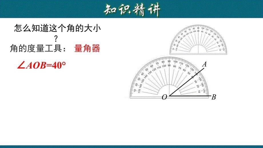 4.3.2 角的度量与单位换算-2020-2021学年七年级数学上册教材同步教学课件(人教版)_第5页