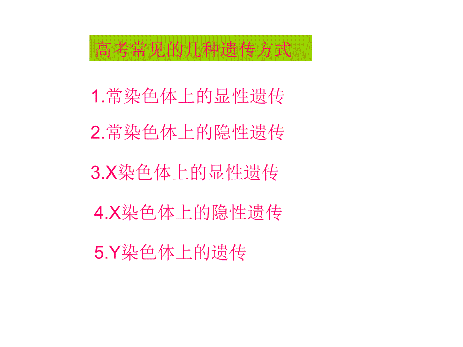 2010年高考生物复习专题18：有关人类遗传病遗传图谱的判断及解题技巧课件_第3页