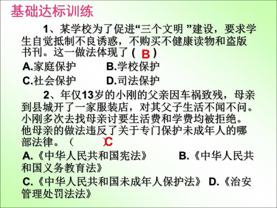 鲁教版七下第七单元学会依法保护自己第16课撑起法律保护伞复习课共21张教学教材_第4页