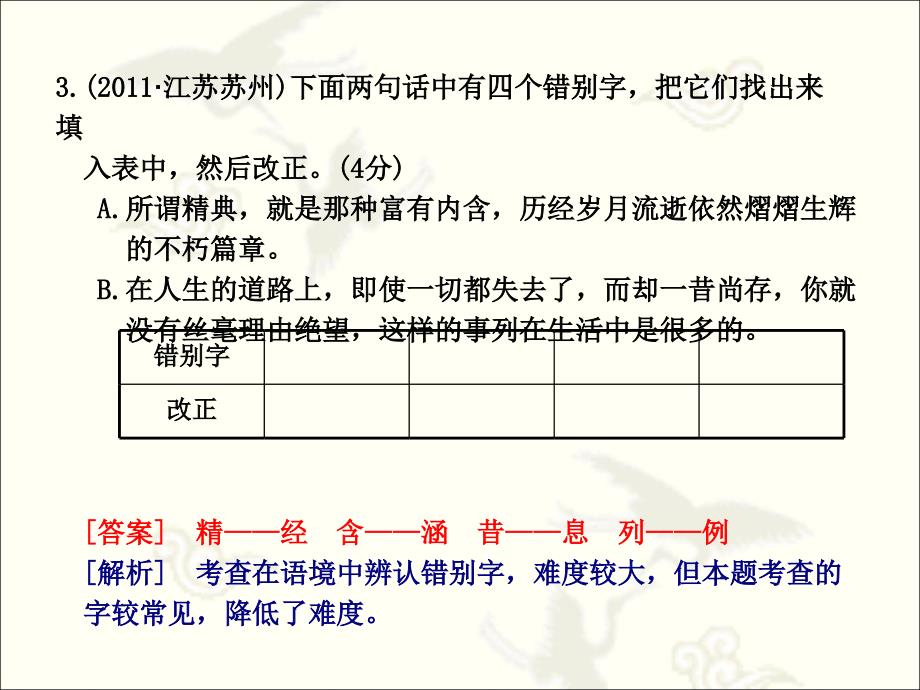 2012年中考专项复习讲解分析：汉字课件_第4页