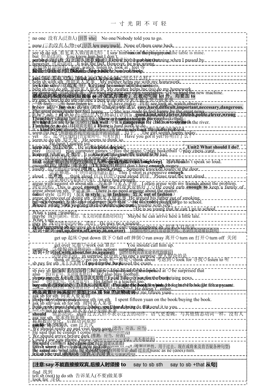 人教版八年级英语下册笔记(原创版)（2020年8月）.doc_第2页