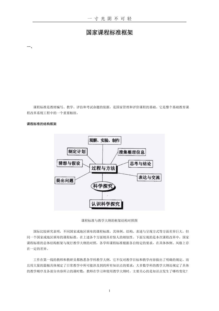 国家课程标准框架（2020年8月）.doc_第1页