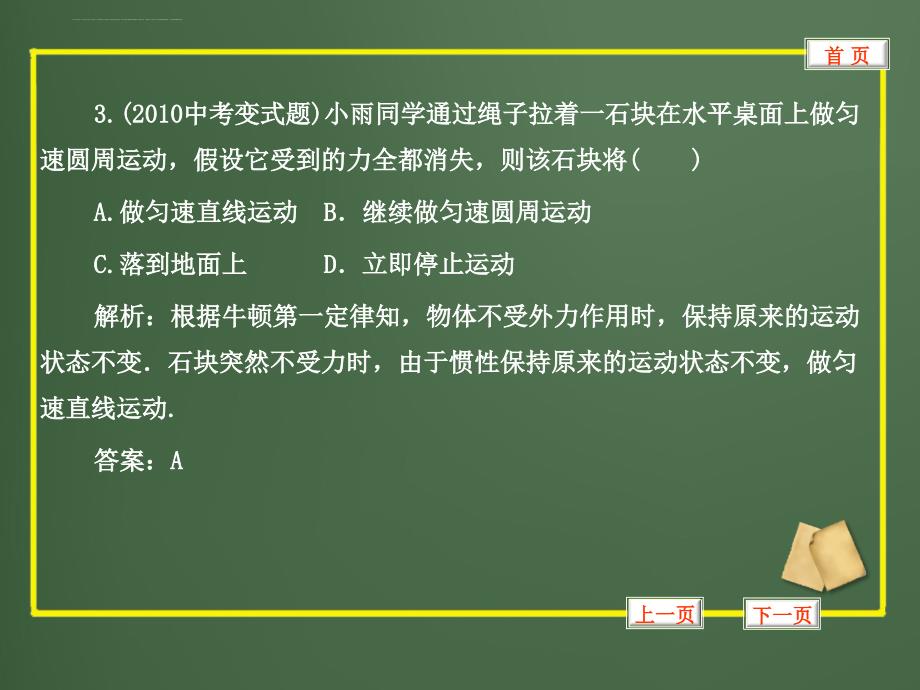 2012中考复习课件_达标检测_达标检测4 力学专题_第4页