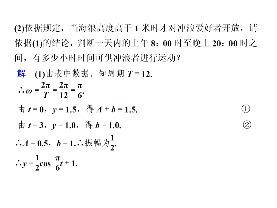 2013届高考数学一轮复习讲义：4.7_三角函数模型及其简单应用课件_第4页