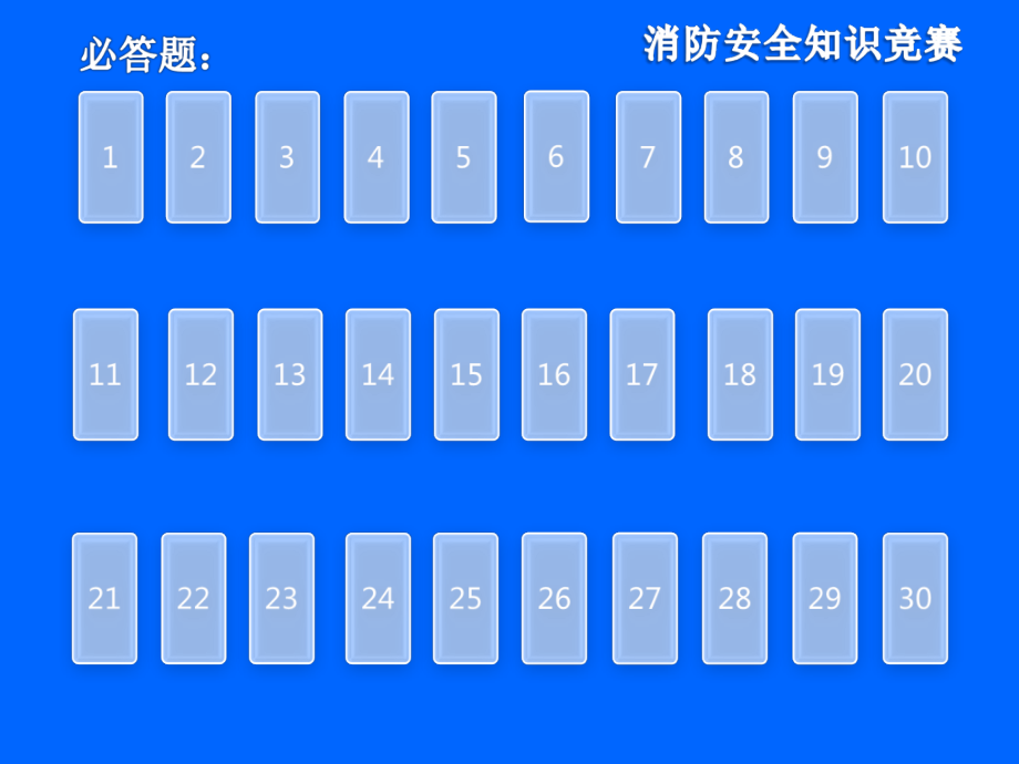 消防安全知识竞赛A版研究报告_第3页