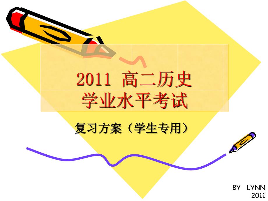 2011 高二历史学业水平考试 复习指导(学生版)课件_第1页