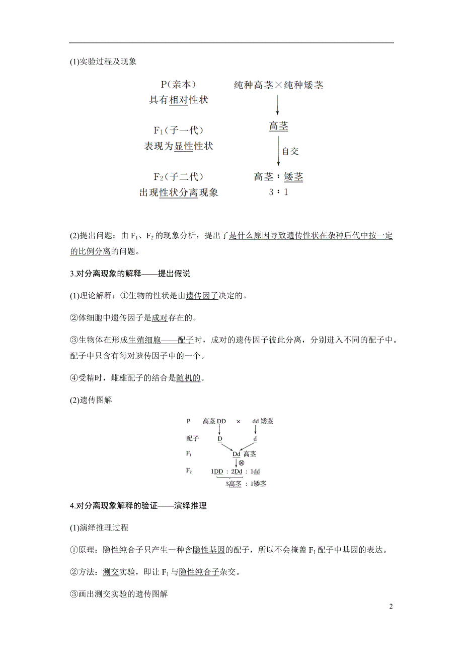 备战2021届高考生物一轮专题复习第16讲基因的分离定律-教案_第2页