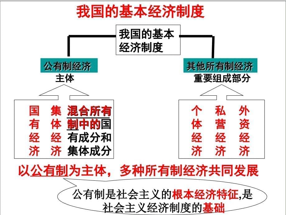 政治：242《我国的基本经济制度》课件新人教版08版必修1资料教程_第5页