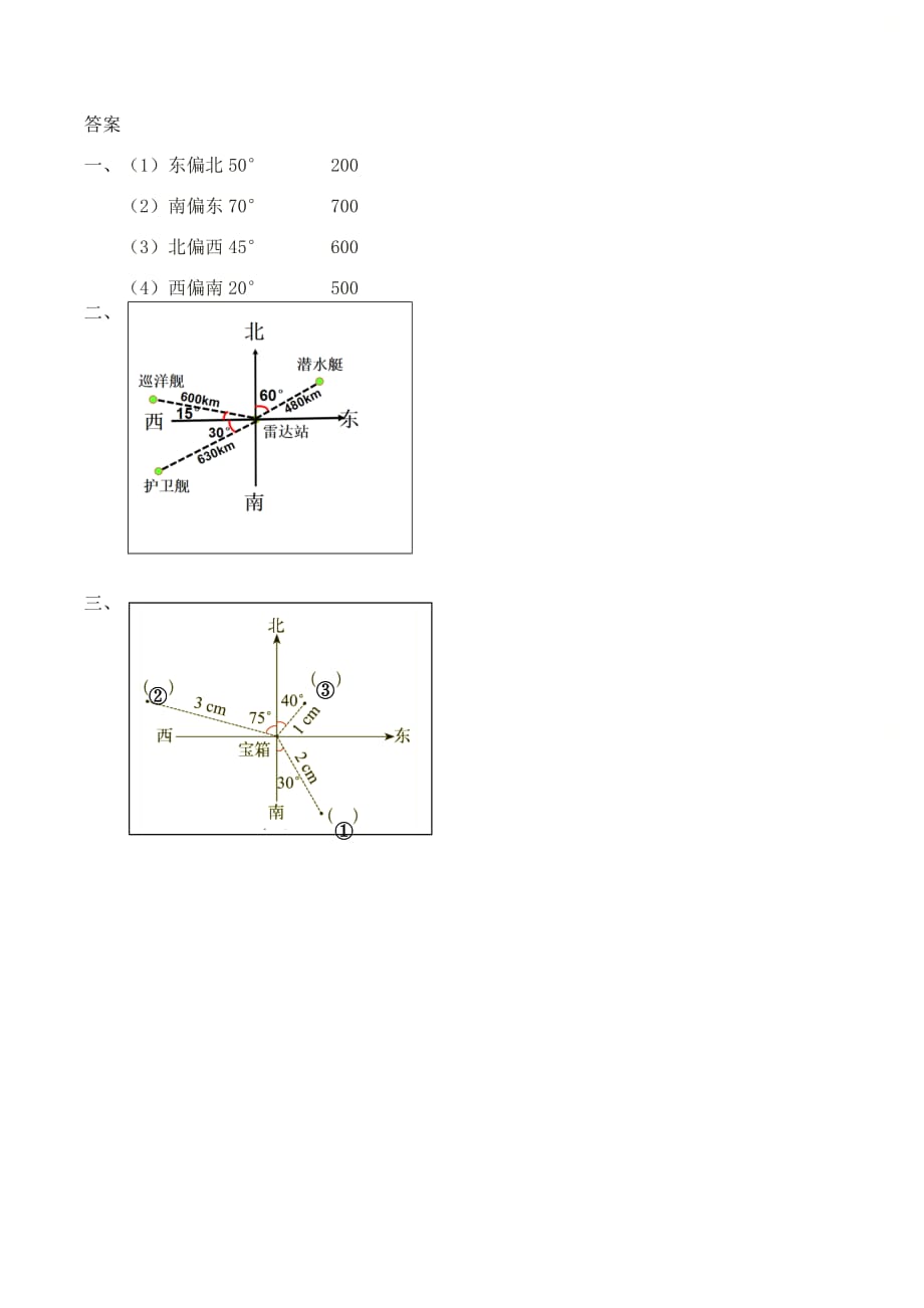 人教版六年级数学上册第二单元《在平面上标出物体位置》_第2页