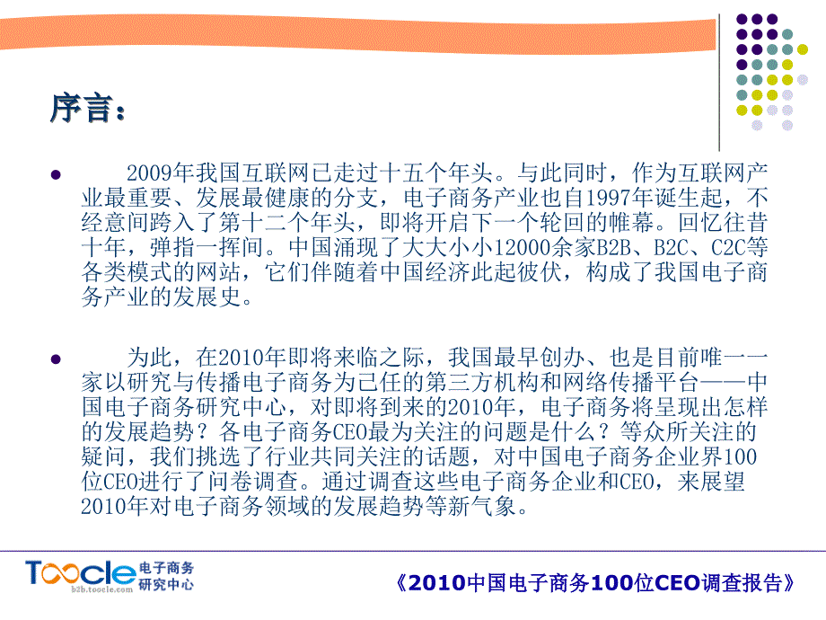 2010中国电子商务100位CEO调查报告课件_第2页