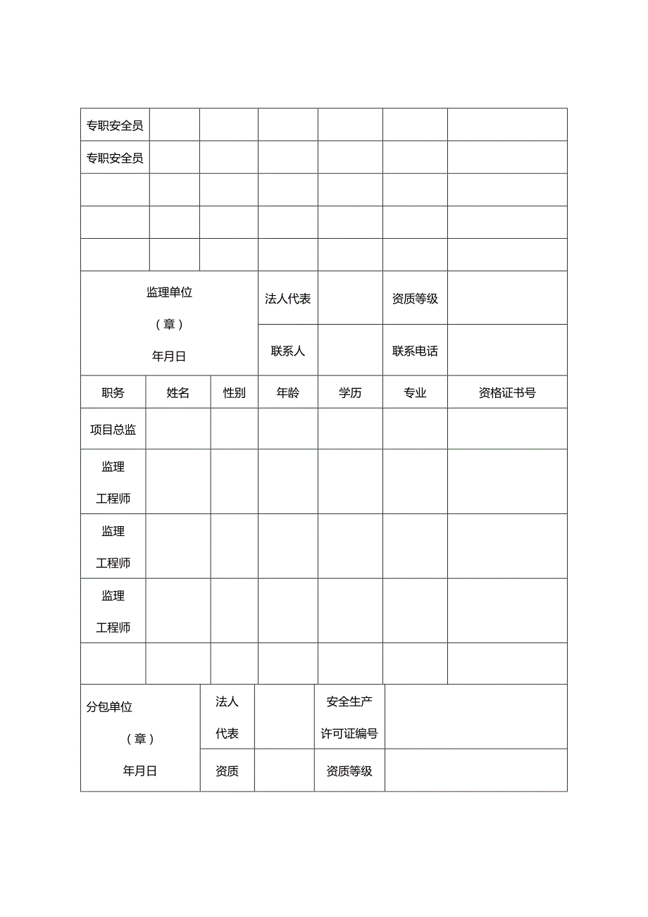 (2020年){安全管理套表}某某某年办理安全备案套表_第4页