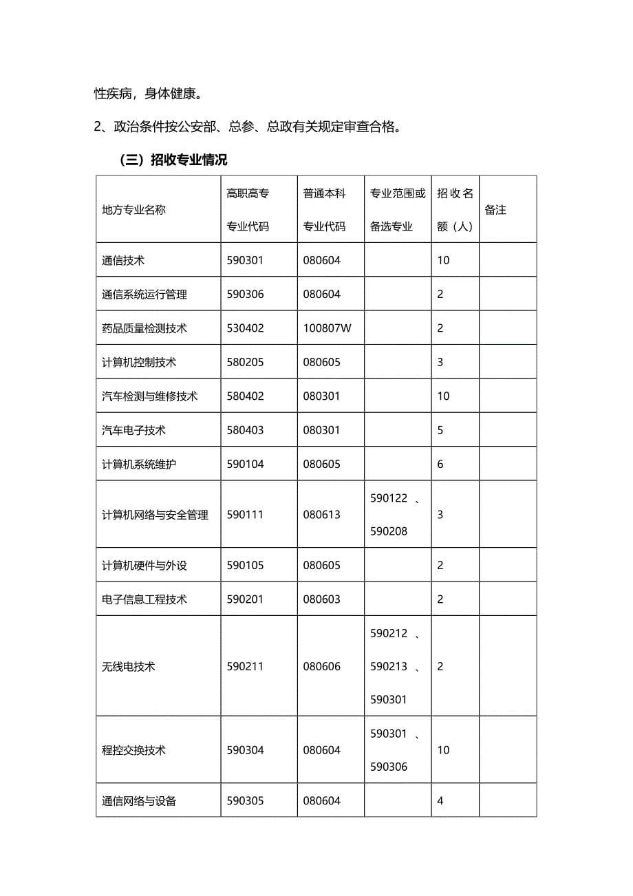 (2020年){教育管理}普通高等学校毕业生中招收士官简_第5页