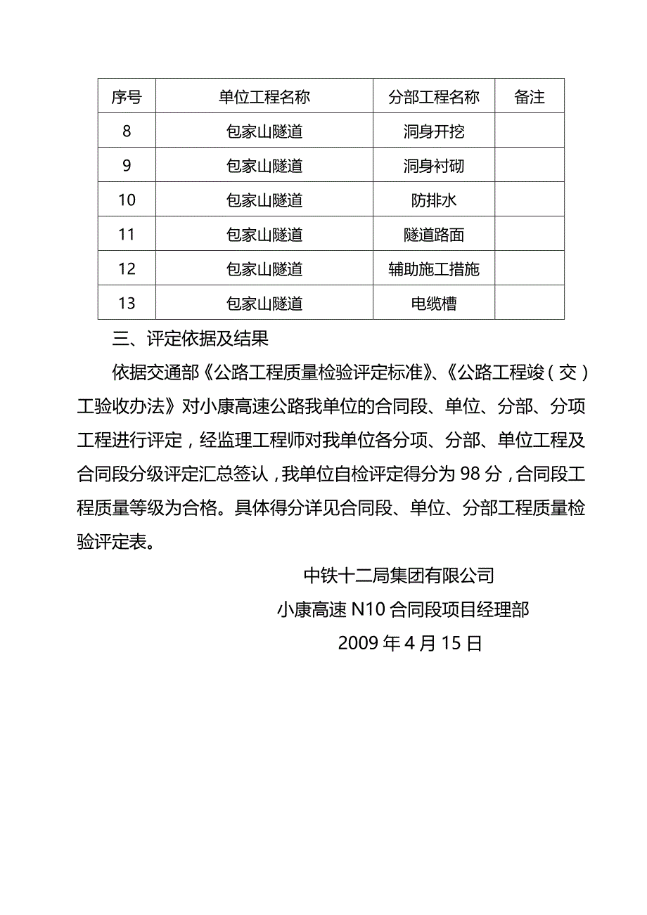 (2020年){验收套表模板}施工单位交工验收申请报告样表_第4页