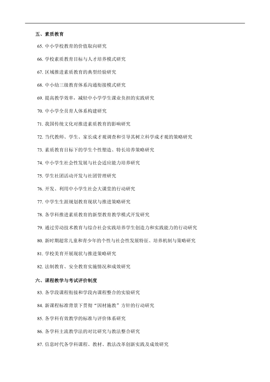 中国教育学会“十二五”科研规划课题分类.doc_第4页