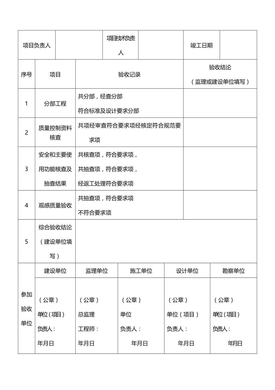 (2020年){工程建筑套表}某某某年建筑表格部分_第5页