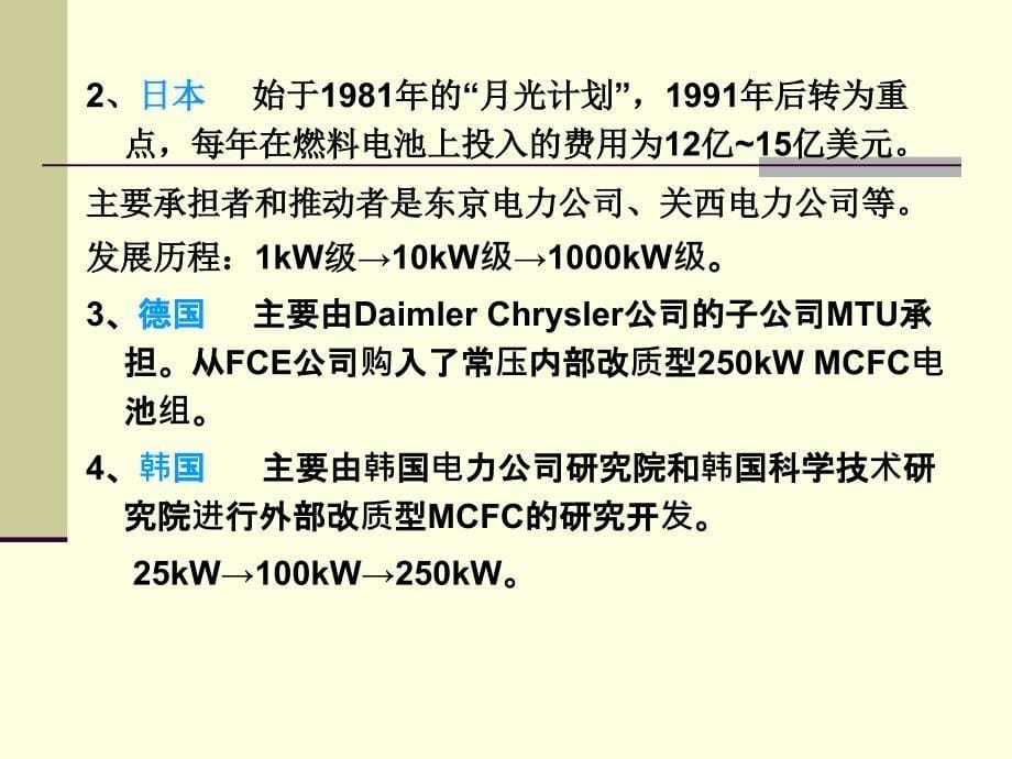 熔融碳酸盐燃料电池MCFC课件_第5页