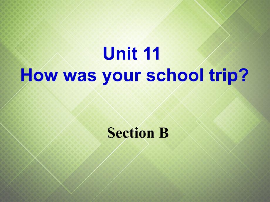 湖北省武汉为明实验学校七年级英语下册《Unit 11 How was your school trip？Section B》课件 人教新目标版_第2页