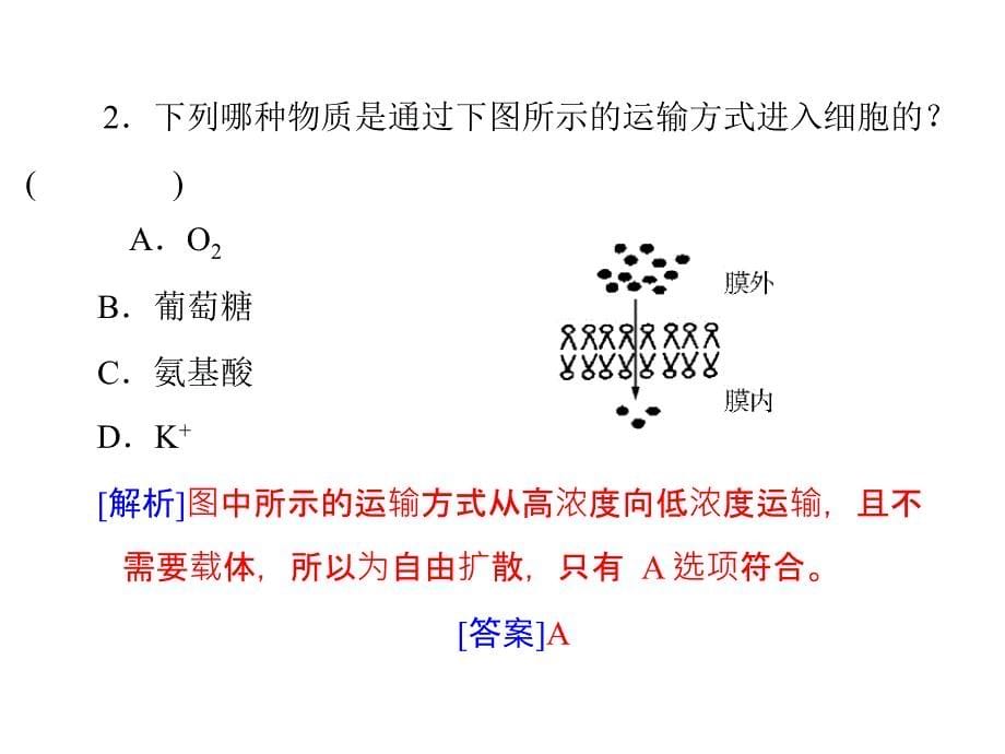 生物课件必修1新课标人教第4章第3节物质跨膜运输的方式_第5页