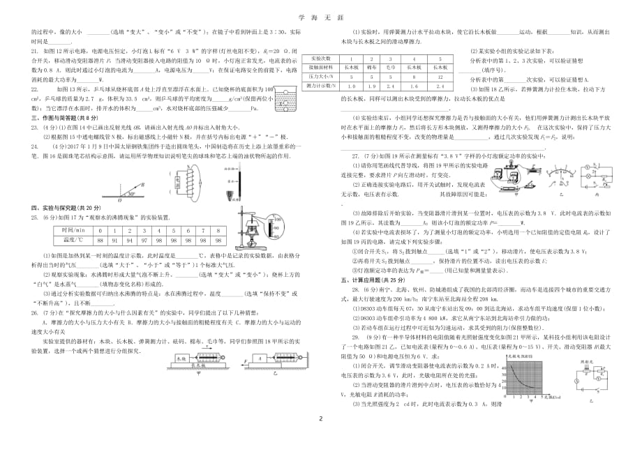 2019中考黑白卷(物理)（2020年九月整理）.doc_第2页