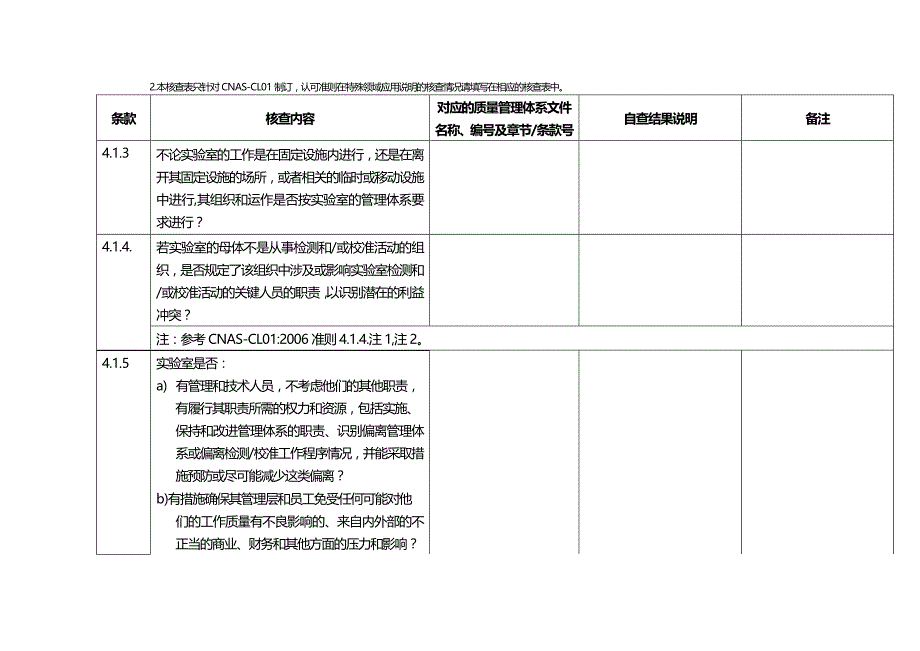 (2020年){品质管理质量认证}AL附表L质量管理体系核查表_第2页