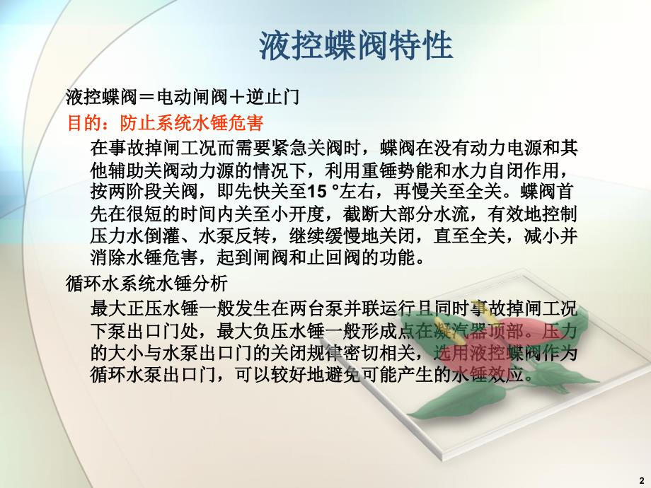 循泵液控蝶阀工作原理及维护-文档资料_第2页