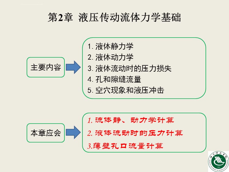 液压传动第2章 液压传动流体力学基础课件_第1页